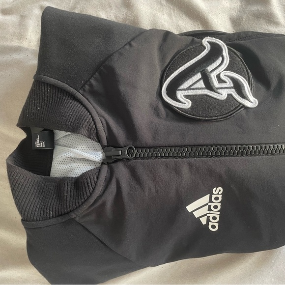 Adidas Originals Men's Lightweight Varsity Jacket Black Size Small - Picture 6 of 8